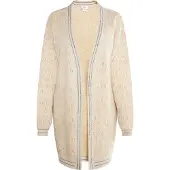 Usha Cárdigan 'Carnea' crema / beige claro / navy