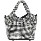 Mymo Bolso de mano negro / plata