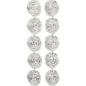 Pilgrim Pendientes 'Air' plata