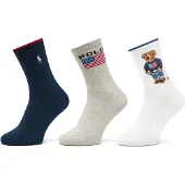 Ralph Lauren Calcetines navy / gris claro / rojo / blanco