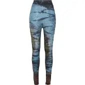Urban Classics Leggings azul cielo / marrón oscuro / verde claro / negro