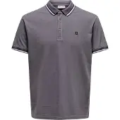 Only & Sons Camiseta 'ONSFletcher' gris oscuro / negro / blanco