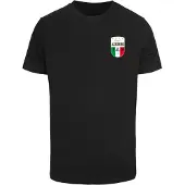 Mister tee Camiseta 'Azurro Italia' oro / verde / negro / blanco