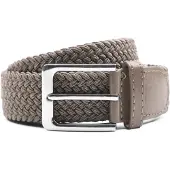 Suitable Cinturón Trenzado Taupe Caqui talla