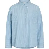 Vila Algodón Camisa De Manga Larga