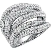 Giorgio Martello Milano Anillo plata / blanco