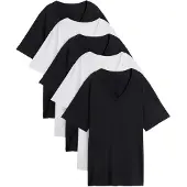 Bonprix Camiseta negro / blanco