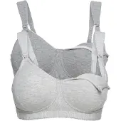 Bonprix Sujetador de lactancia gris moteado