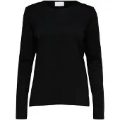 Selected Camiseta 'SLWESSENTIAL' negro