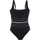 LASCANA Traje de baño negro / blanco