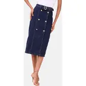 Lipsy Falda azul denim