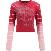 Ed Hardy Camiseta rosa / rojo / blanco