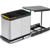 Emuca Papelera De Reciclaje 8131765 2x12l