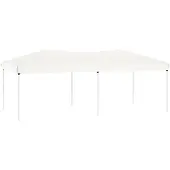 Syfax Carpa para fiestas plegable blanco 3x6 m