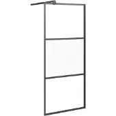 Syfax Mampara de ducha vidrio ESG semiesmerilado 80x195 cm