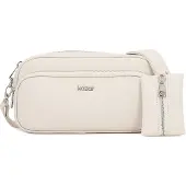 Kazar Bolso de hombro blanco lana