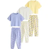 Next Pijama ecru / amarillo / lila