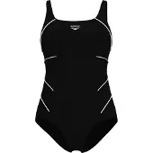 Arena Bañador moldeador 'SHAPEWAR JEWEL LOW C-CUP' negro / blanco