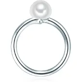 Valero Pearls Anillo plata / blanco perla