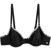 Mint Velvet Top de bikini negro