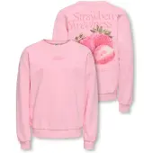 ONLY GIRLS Sudadera 'KOGPhilea' verde / rosa / pitaya / blanco
