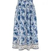 Dea Kudibal Falda 'Edda' azul cobalto / azul cielo / blanco lana