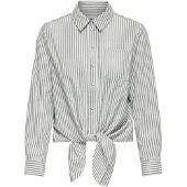 ONLY Blusa 'ONLLECEY' gris / blanco