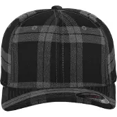 Flexfit Gorra 'Tartan Plaid' gris oscuro / negro
