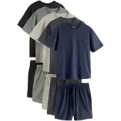 Next Pijama corto kitt / navy / antracita / verde pastel / negro