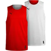 Puma Camiseta funcional 'Hoops Team Reverse' rojo / negro / blanco