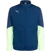 Puma Chaqueta deportiva 'Individual' azul oscuro / gris / menta