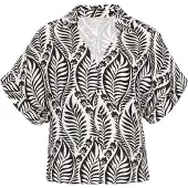 Usha Blusa negro / blanco
