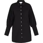 Usha WHITE LABEL Blusa 'Minimalistic' negro