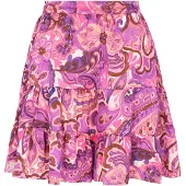 IZIA Falda 'Boho' marrón / lila / rosa / rosa
