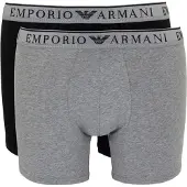 Emporio Armani Calzoncillo boxer gris moteado / negro moteado