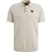 PME Legend Camiseta 'Polo shirt with waffle texture' offwhite
