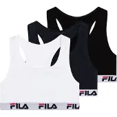FILA Sujetador azul oscuro / negro / blanco