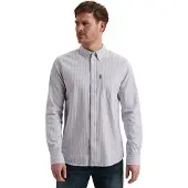 PME Legend Camisa 'Oxford shirt with yarn-dyed stripe pattern' azul