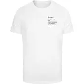 Mister tee Camiseta 'Trust Definition' negro / blanco