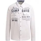 CAMP DAVID Camisa marino / blanco