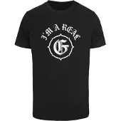 Mister tee Camiseta 'Real G' negro / blanco