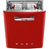 Smeg Lavavajillas Con Tercera Bandeja 50s Style 13 Servicios