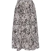 Usha Falda 'Festival' negro / blanco lana