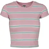 Urban Classics Camiseta ópalo / rosa / blanco