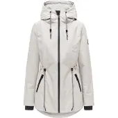 NAVAHOO Parca de entretiempo 'Blumentanz 14' beige claro / negro