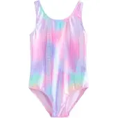 Next Traje de baño aqua / lavanda / albaricique / rosa claro