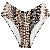 Next Braga de bikini beige / marrón / taupe / negro