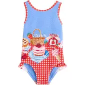 Next Traje de baño azul / rosa claro / rojo / blanco