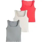 Next Top gris / gris claro / rojo