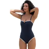 Mint Velvet Traje de baño navy / offwhite